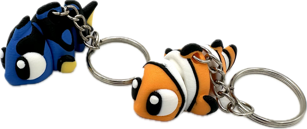 Clownfisch / Doktorfisch Schlüsselanhänger